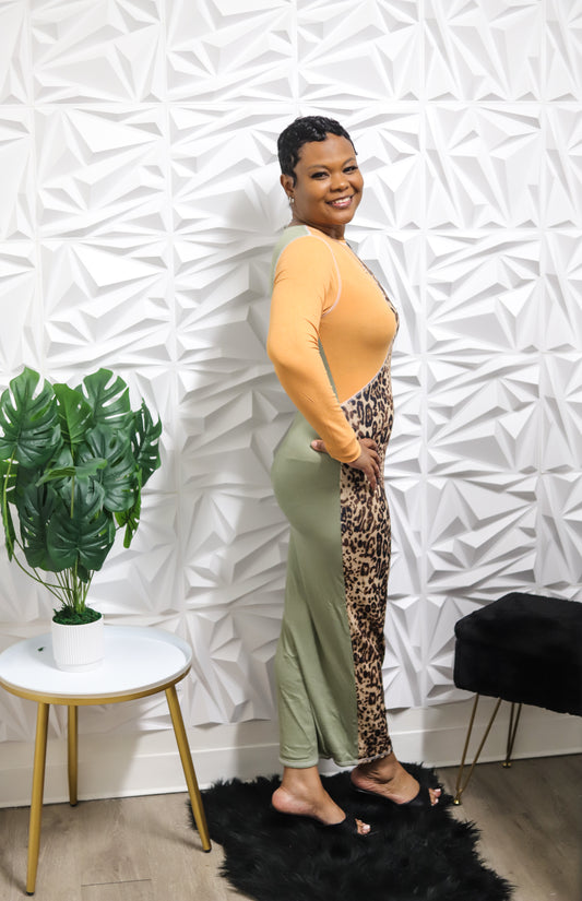 Fierce & Flirty Leopard Midi Dress